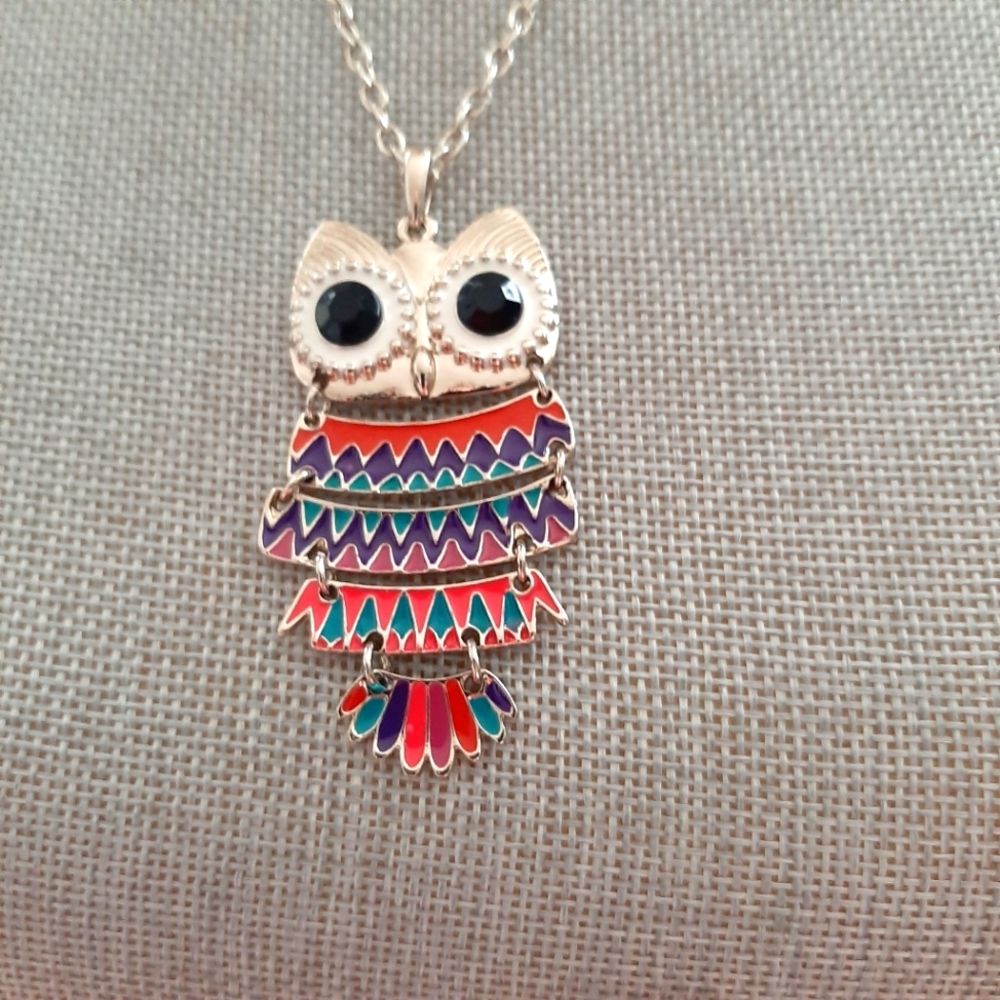 Owl Colorful Necklace